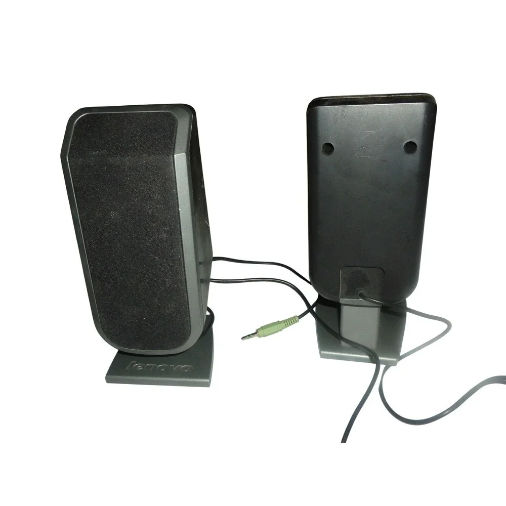 Lenovo LXH-J7015 Multimedia Computer Speakers 2.0 Wired 3.5mm Jack Black Silver